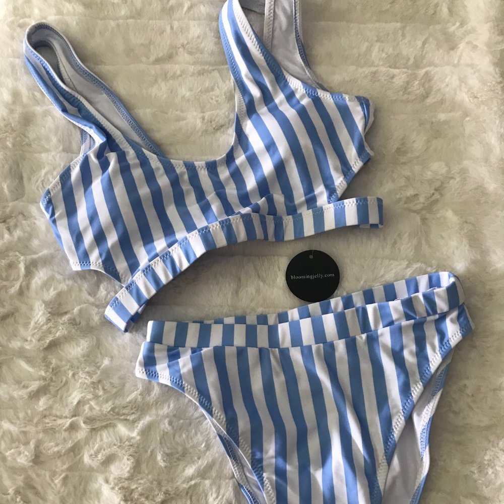 Bikini Cheeky High Waisted 2-pc Swim Suit